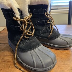 Target Kids Black and Gray Boots